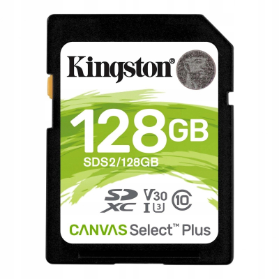 Kingston Karta SD 128GB Canvas Select Plus R100MB