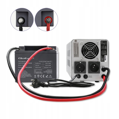 Qoltec Zasilacz awaryjny Pure Sine Wave UPS 800VA 560W Szary 50720