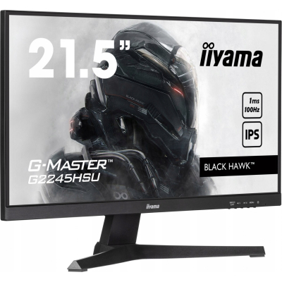 IIYAMA Monitor 22 cale G2245HSU-B2 IPS, FHD, 100Hz, 1ms, 2xUSB, 300cd