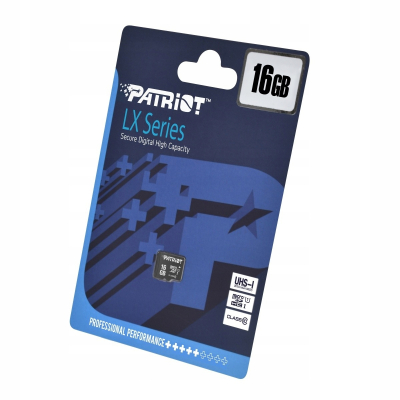 PATRIOT Karta pamięci MicroSDHC 16GB LX Series