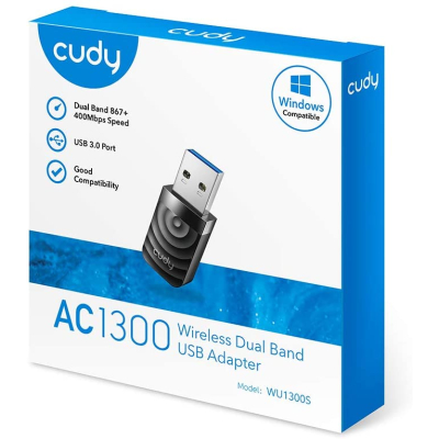 CUDY Karta sieciowa WU1300S USB 3.0 AC1300