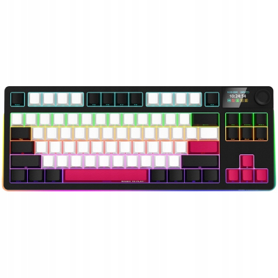 LORGAR Klawiatura Gamingowa Bezprzewodowa, Pro, TKL, mechaniczna,Czarno Cze