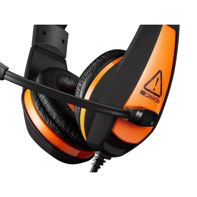 CANYON Zestaw słuchawkowy Star Raider GH-1A Czarno-Pomar.