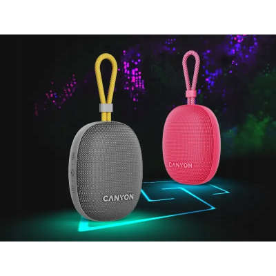 CANYON Głośnik Bluetooth OnMove 12 IPX7 TWS 5W Szary