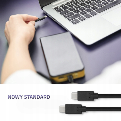 Qoltec Kabel USB 3.1 typ C męski USB 3.1 typ C męski 3m Czarny 52353