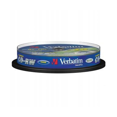Verbatim CD-RW SERL Scratch Resistant 10-pack 700MB 12x 80min 43480
