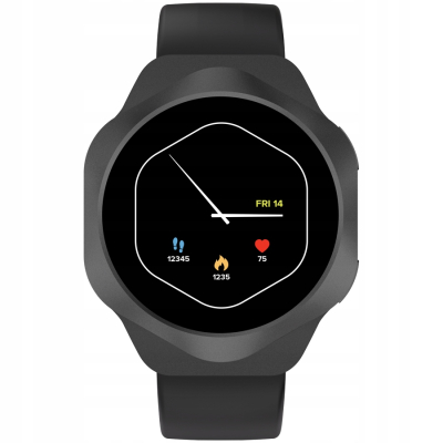 Canyon Hexagon SW 88 smartwatch z rozmowami Bluetooth (czarny)