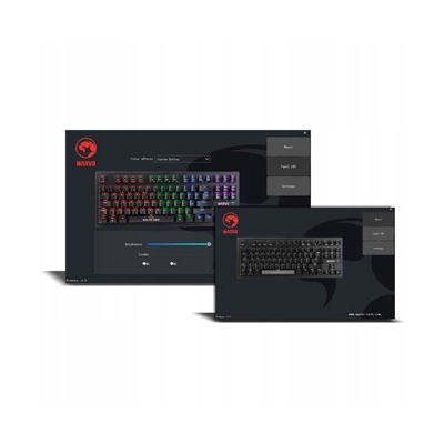 Marvo KG901 klawiatura przewodowa (USB) CZ/SK, czarna mechaniczna