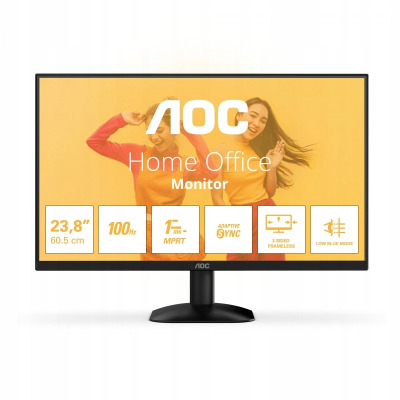 AOC Monitor 24B35HM2 23.8 cali VA 100Hz HDMI VGA