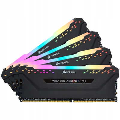 CORSAIR DDR4 3200MHz 32GB 4x8GB DIMM 16-18-18-36 XMP 2.0 Vengeance RGB Pro