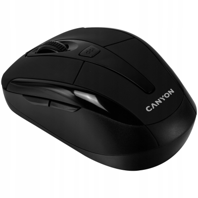 Canyon MSO-W6 - bezprzewodowa mysz optyczna 2.4 GHz, 3 przyciski (czarna)