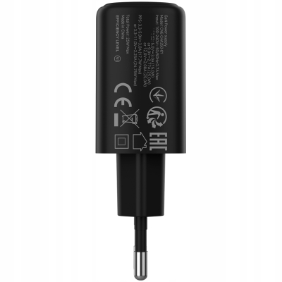 Canyon OnCharge 250 ładowarka sieciowa USB C PD 25 W czarna