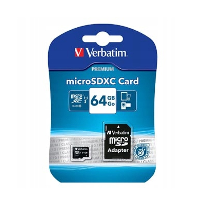 Verbatim Karta pamięci Micro Secure Digital Card Premium, 64GB, micro SDXC