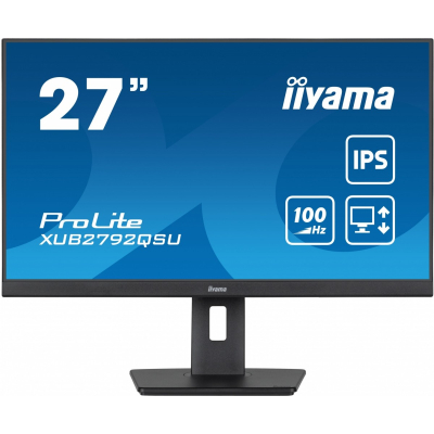 IIYAMA Monitor ProLite XUB2792QSU-B6 27 cali IPS QHD HAS(150mm) 100Hz 4xUSB Sklep KOZIENICE RADOM