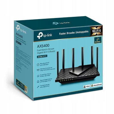 TP-LINK Router Archer AX72 AX5400 4LAN 1WAN