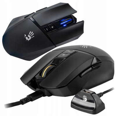 Mysz A4TECH BLOODY R36 ULTRA WRLS 2,4G+USB (Black)