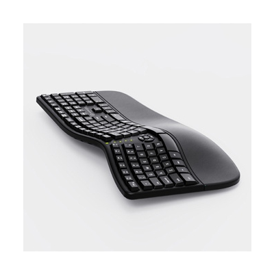 Powerton ERGO LANA Klawiatura ergonomiczna przewodowa (USB) CZ/SK, czarna