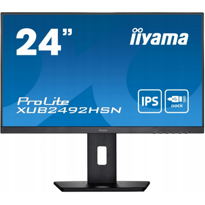 IIyama Monitor 24 cale XUB2492HSN-B5 IPS,USB HDMI