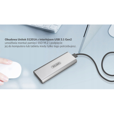 Unitek S1201A Obudowa dysku M.2 SSD USB 3.1