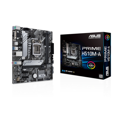 Płyta główna ASUS PRIME H510M-A LGA 1200 socket for 11th and 10th Gen Intel® 2xDDR4 1xVGA 1xHDMI 1xDP M.2 2xUSB3.2  mATX