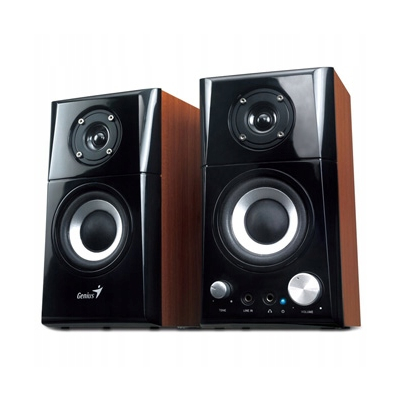 Genius głośniki SP-HF500A v2, 2.0, 16W, brązowo-czarny, regulacja głośności