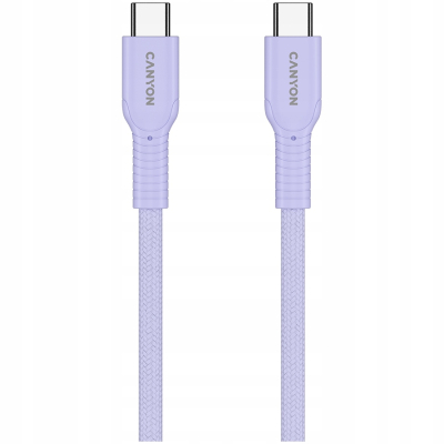 Canyon OnWire 60CL - kabel USB-C do USB-C 60 W, 1 m (fioletowy)