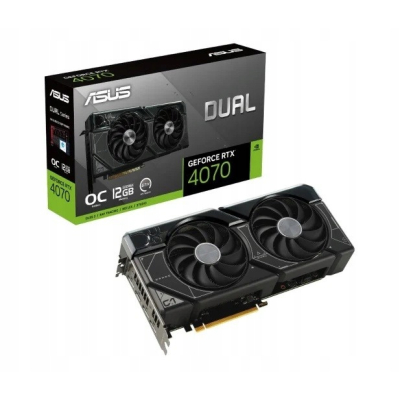 ASUS Karta graficzna GeForce RTX 4070 DUAL OC 12GB