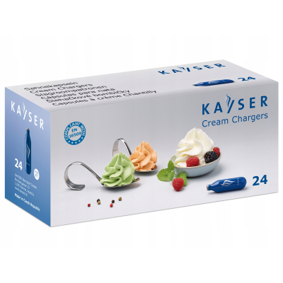 Naboje N2O do syfonu do bitej śmietany 7,5g Kayser 24 szt/Opk