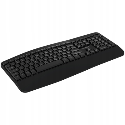 CANYON Klawiatura HKB-W6 Bezprzewodowa Ergonomia Czarna
