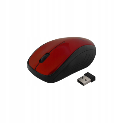 MYSZ ART bezprzewodowo-optyczna USB AM-92E czerwon