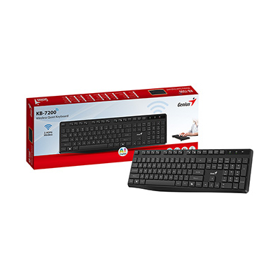 Genius KB-7200 COPILOT klawiatura bezprzewodowa CZ/SK, czarna