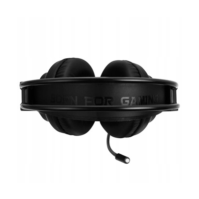 Marvo HG8935 słuchawki z mikrofonem, przewodowa, czarna, podświetlona, USB