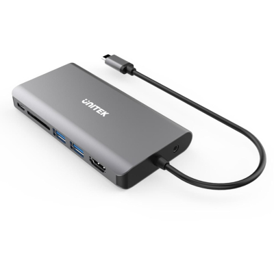 UNITUnitek HUB USB-C D1019B 8 w 1 SKLEP KOZIENICE RADOM