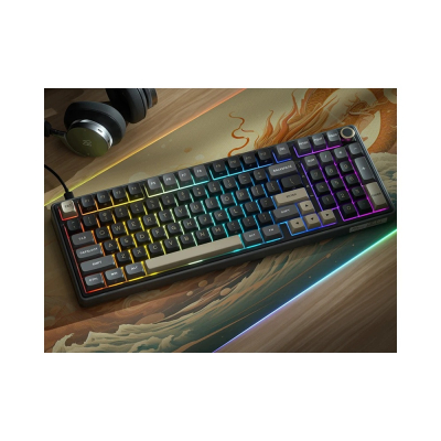 ROYAL KLUDGE RK R98Pro Phantom Gaming Keyboard Beige switch