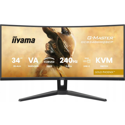 Monitor iiyama G-Master 34 cale GCB3486WQSCP-B1 VA UWQHD 240Hz 21:9 HDMI
