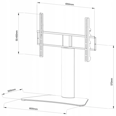 MINISTOLIK/STOJAK+UCHWYT TV 32-65 60KG SD-31 ART