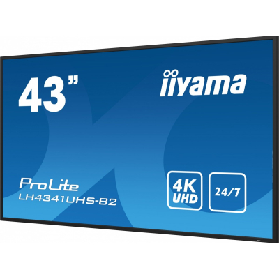 IIYAMA Monitor ProLite LH4341UHS-B2 42.5 cala 24/7 500cd 4K IPS 3xHDMI