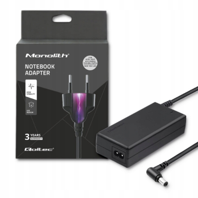 Qoltec Zasilacz 90W 19V 4.9A 5.5*2.5 +kabel zasilający 50074