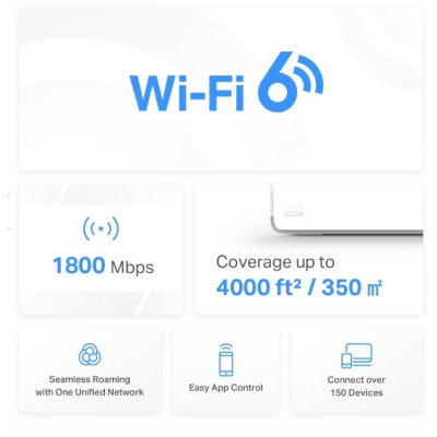 TP-LINK System WiFi- Halo H70X AX1800 2-pak