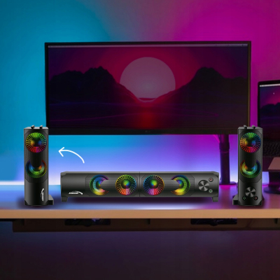 Głośniki komputerowe soundbar Audiocore 3Wx2 LED USB 5v AC955