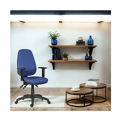 Powerton ERGO ANNA Ergonomiczny fotel biurowy, Niebieski