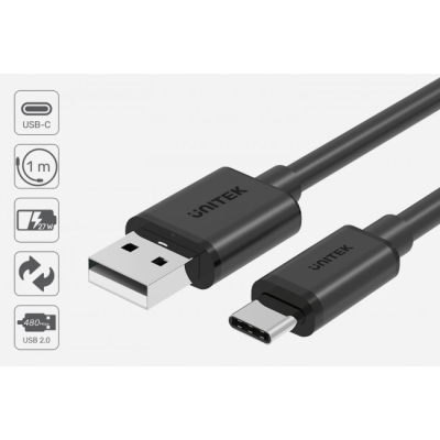 Unitek Kabel USB-A na USB-C 2.0 480 Mbps 1m