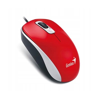Genius DX-110 Mysz przewodowa, czerwona, 1000DPI
