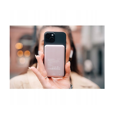 Verbatim powerbank z ładowaniem bezprzewodowym 5V 32243 5000mAh różowa