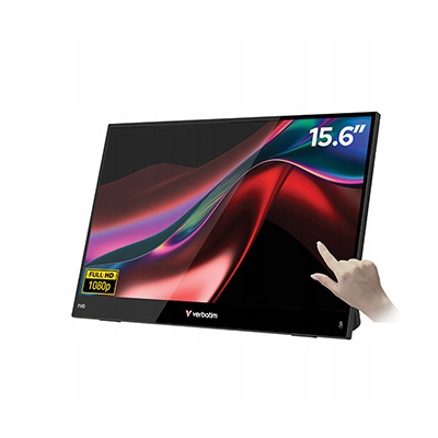 Verbatim monitor przenośny Touch Monitor LIGHT 15.6
