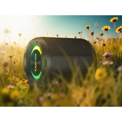 CANYON Głośnik Bluetooth OnMove 11 IPX6 TWS 20W EQ RGB Czarny