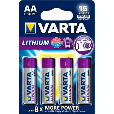 VARTA BATERIE LITOWE R6 (AA) 4szt professional