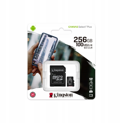 Kingston microSD 256GB Canvas Select Plus