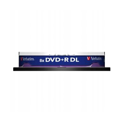 Verbatim DVD+R DL Double Layer Matt Silver 8.5GB 8x spindle 10-pack 12cm