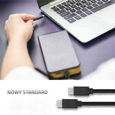 Qoltec Kabel USB 3.1 typ C męski USB 3.1 typ C męski 2.5m Czarny 52352